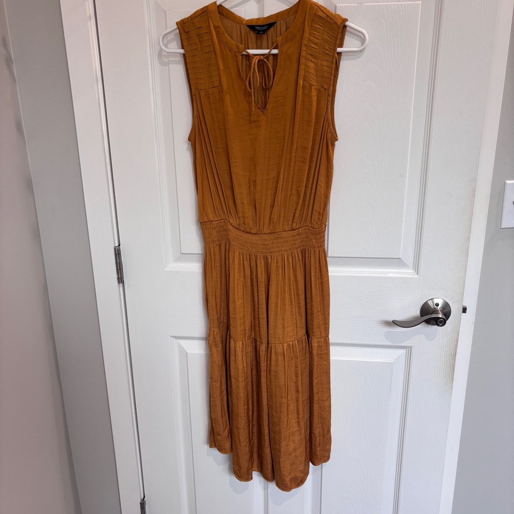 Simply Vera mustard colored dress